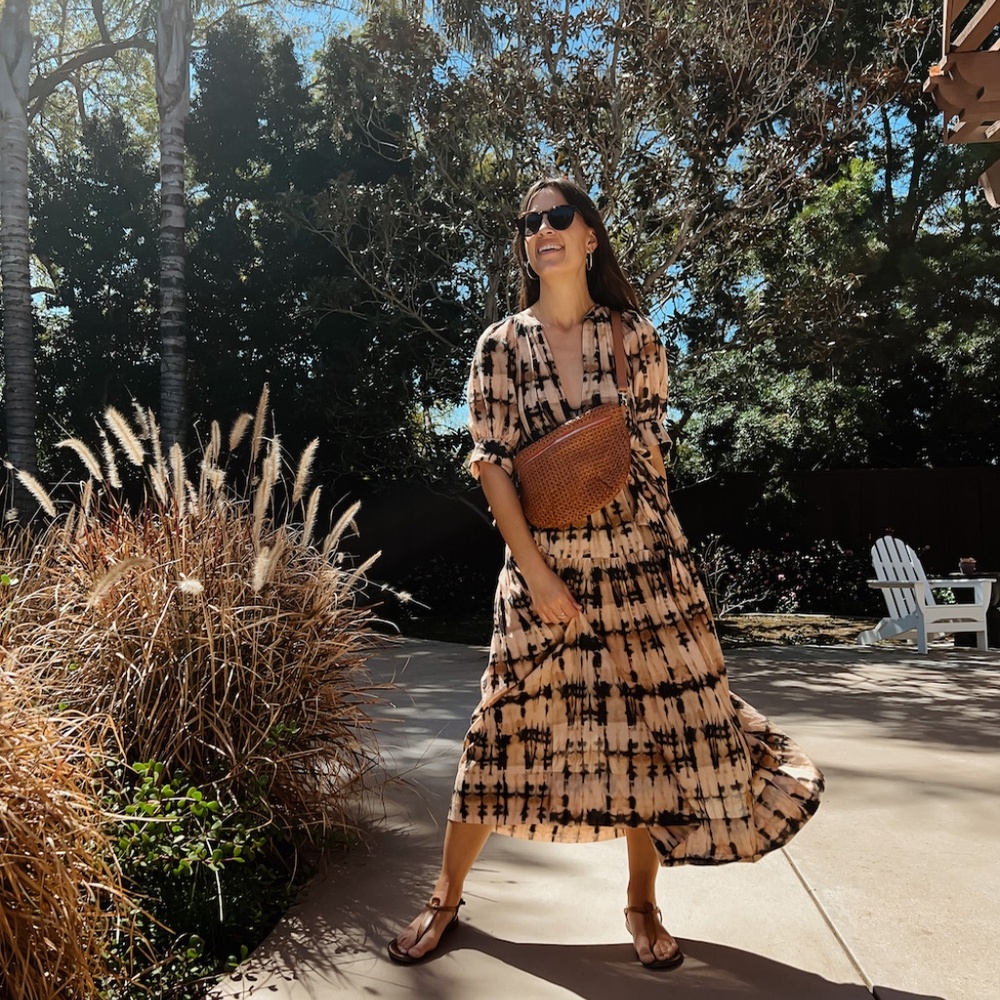 Ulla Johnson Selena coverup dress size XL in Desert Palm Tie Dye